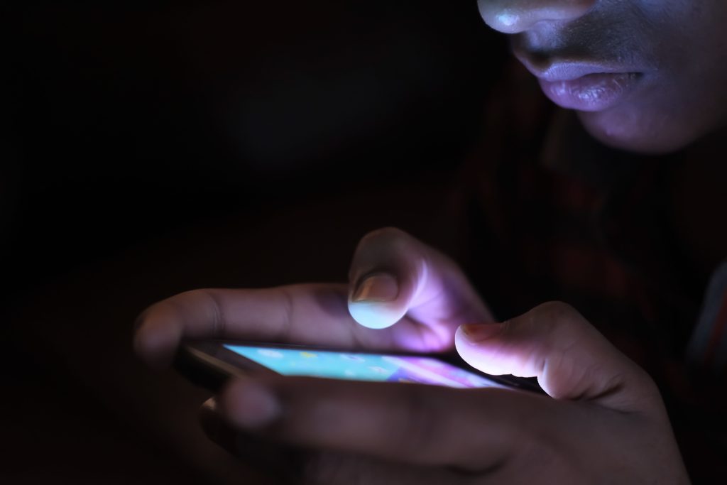 Person using phone